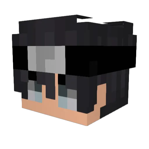 Zeleff_II Minecraft avatar head, 3D render