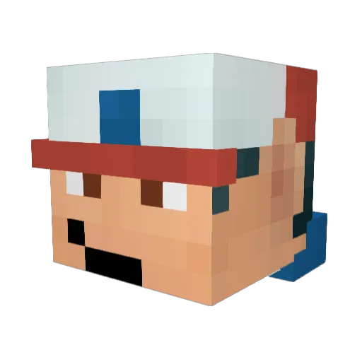 ZelekoN Minecraft avatar head, 3D render