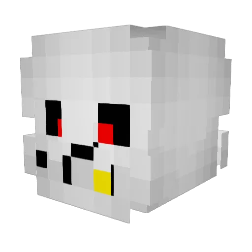 Zelgayn Minecraft avatar head, 3D render