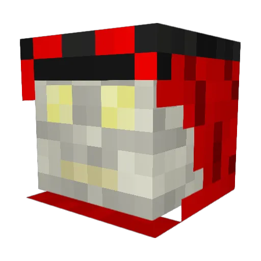 Zelgiuz Minecraft avatar head, 3D render