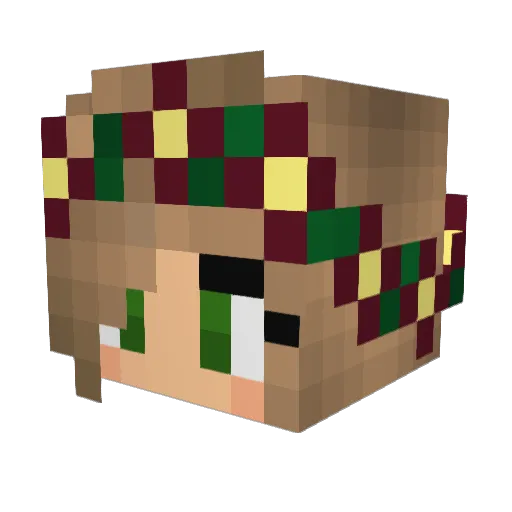 Zelin1905 Minecraft avatar head, 3D render