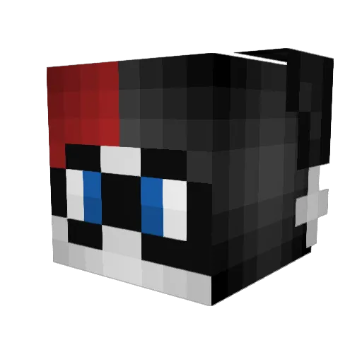Zeliniah Minecraft avatar head, 3D render