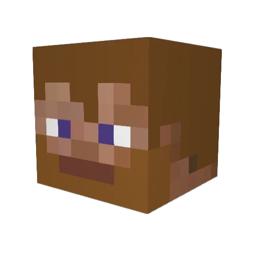 ZellVII Minecraft avatar head, 3D render