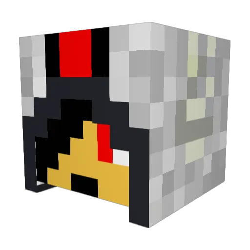 Zell_Valen Minecraft avatar head, 3D render