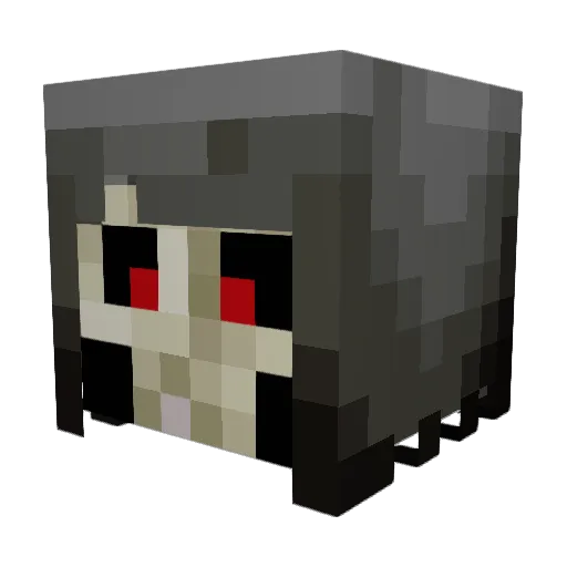 ZellenKotze Minecraft avatar head, 3D render