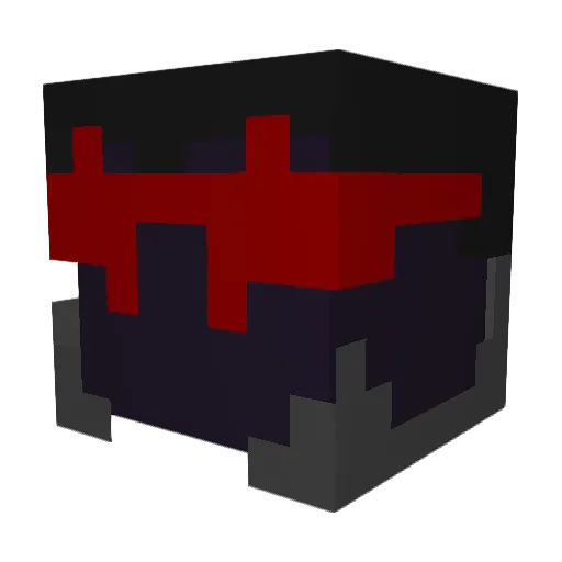 Zellrez Minecraft avatar head, 3D render