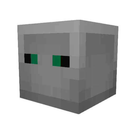 Zellsius Minecraft avatar head, 3D render