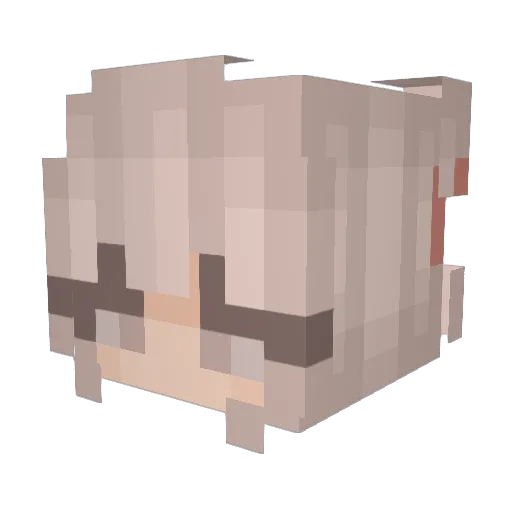 Zelmo4 Minecraft avatar head, 3D render