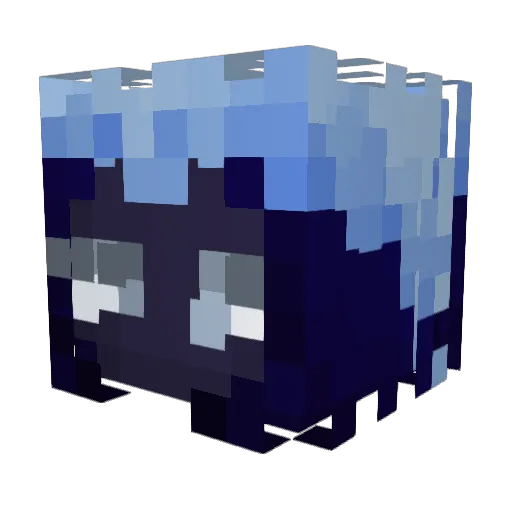 Zelnut Minecraft avatar head, 3D render