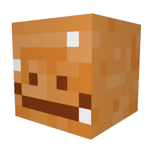 Zelodinosaur Minecraft avatar head, 3D render