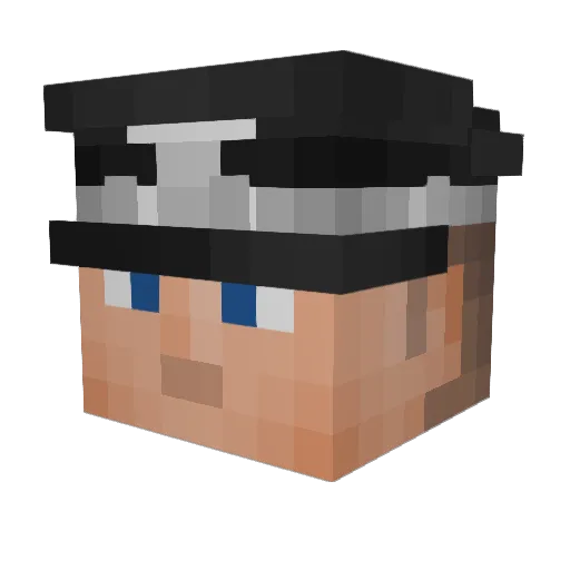 Zelphx_ Minecraft avatar head, 3D render