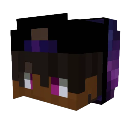Zelqzy Minecraft avatar head, 3D render
