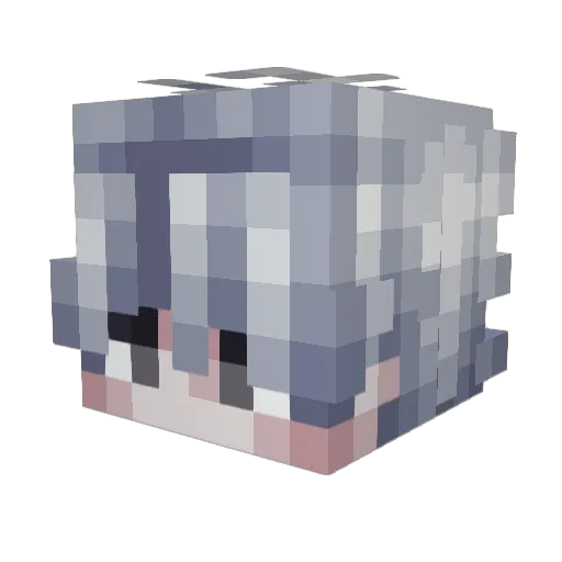 Zeltheris Minecraft avatar head, 3D render