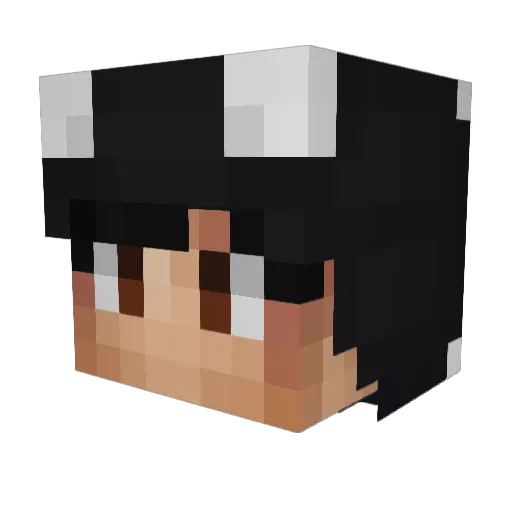 ZeltoxPvP Minecraft avatar head, 3D render