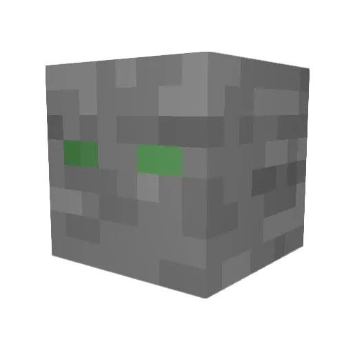Zeltstange Minecraft avatar head, 3D render