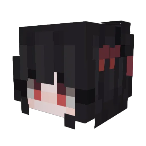 Zelu152 Minecraft avatar head, 3D render