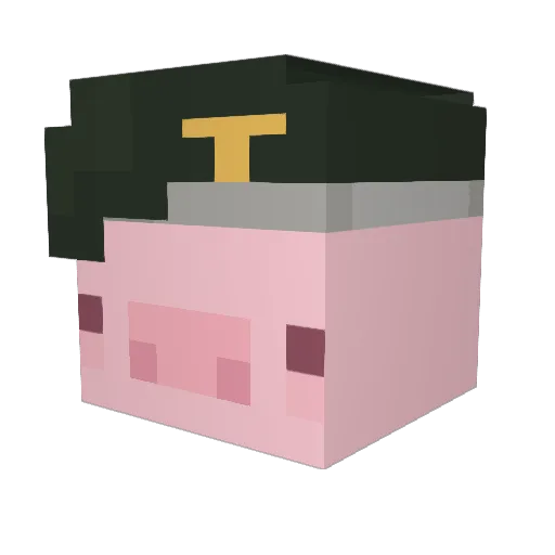 Zelu_sama Minecraft avatar head, 3D render