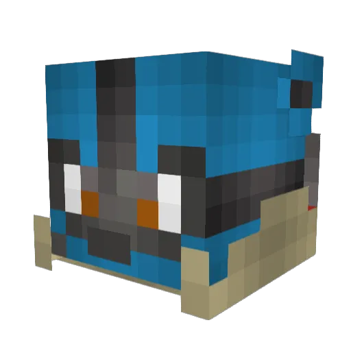 Zelucario29 Minecraft avatar head, 3D render