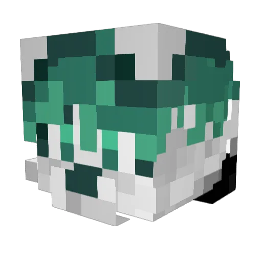 Zelych Minecraft avatar head, 3D render