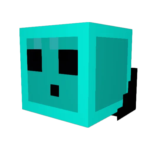 Zembex Minecraft avatar head, 3D render