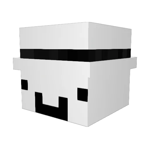 Zemmbyy_ Minecraft avatar head, 3D render