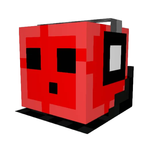 Zemob Minecraft avatar head, 3D render