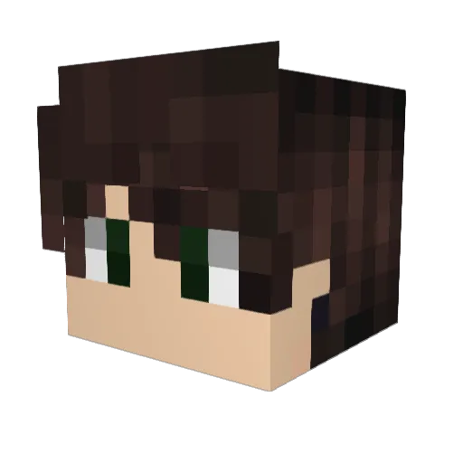 Zemtrom Minecraft avatar head, 3D render