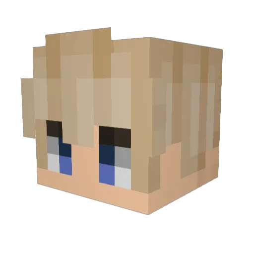Zen42 Minecraft avatar head, 3D render