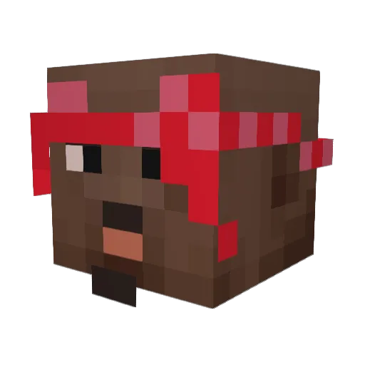 Zen999 Minecraft avatar head, 3D render