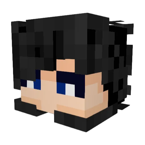 ZenDarkDragon Minecraft avatar head, 3D render