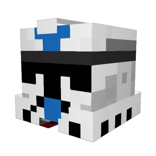 ZenDroidYT Minecraft avatar head, 3D render