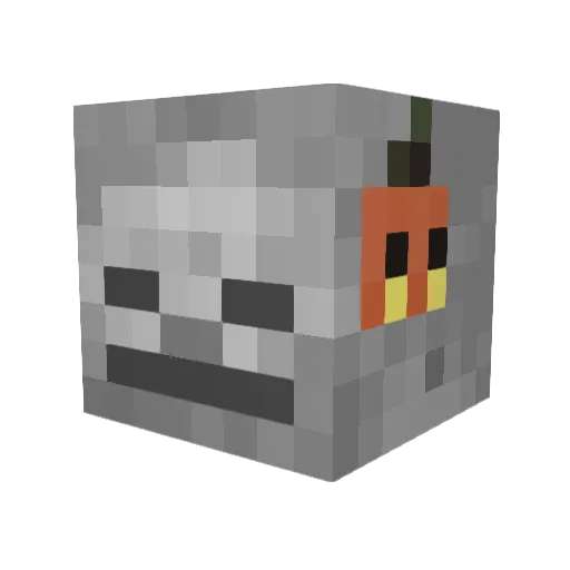 ZenLogikz Minecraft avatar head, 3D render
