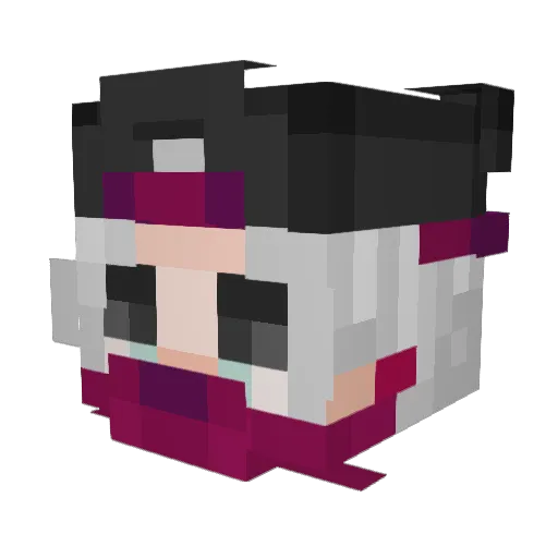 ZenOn2s Minecraft avatar head, 3D render