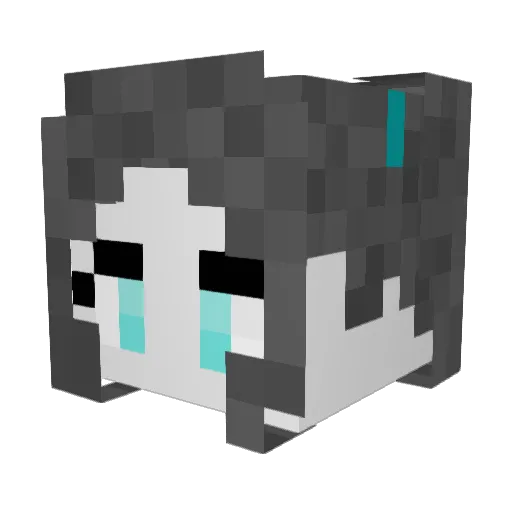 ZenRios Minecraft avatar head, 3D render