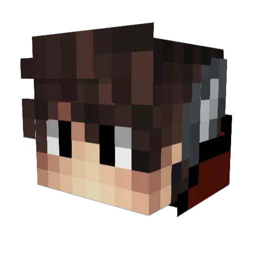 ZenX54 Minecraft avatar head, 3D render
