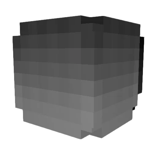 ZenYTRS Minecraft avatar head, 3D render