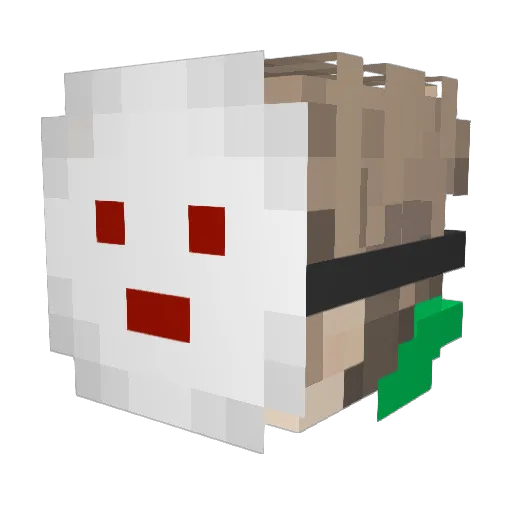 Zen_0629 Minecraft avatar head, 3D render