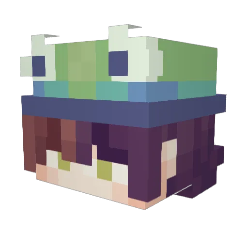 Zen_Meteor Minecraft avatar head, 3D render