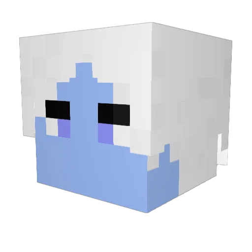 Zencai Minecraft avatar head, 3D render