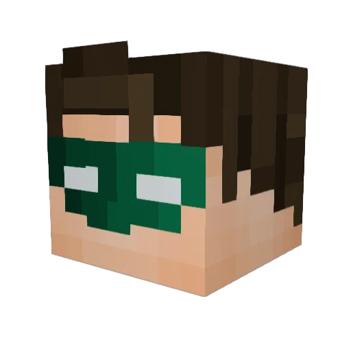 ZenciWord Minecraft avatar head, 3D render