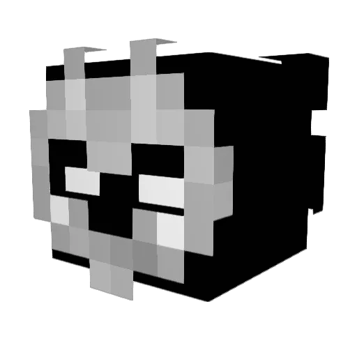 Zenco2 Minecraft avatar head, 3D render