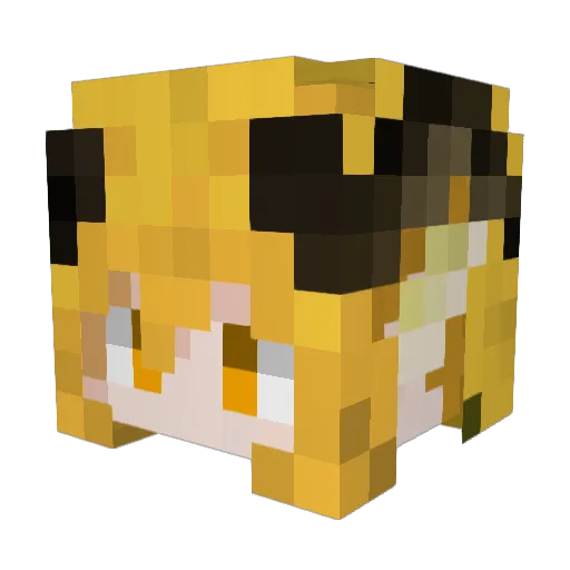 ZendEaster Minecraft avatar head, 3D render