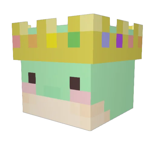 Zendac Minecraft avatar head, 3D render