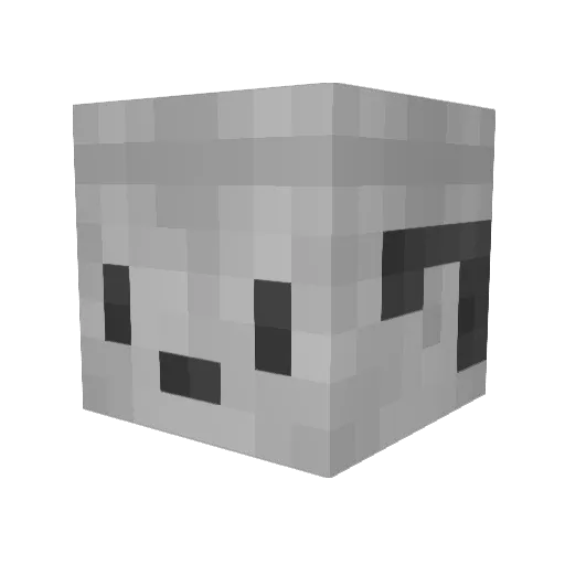 Zenduran Minecraft avatar head, 3D render