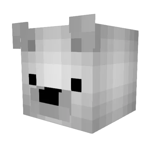 Zene_Q123 Minecraft avatar head, 3D render