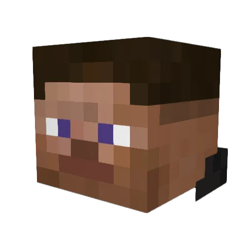 Zenega91 Minecraft avatar head, 3D render