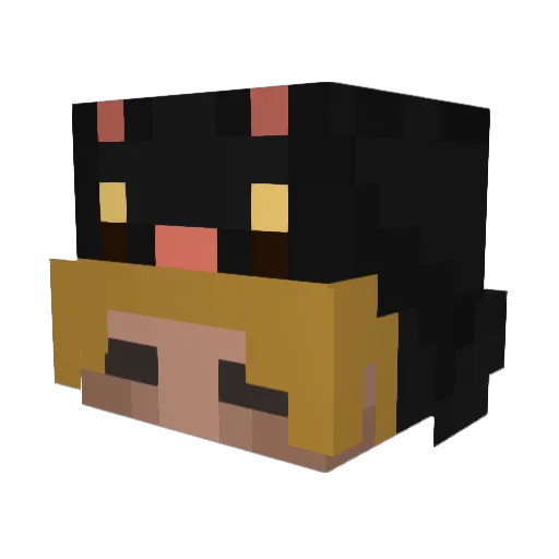 Zeneriss Minecraft avatar head, 3D render