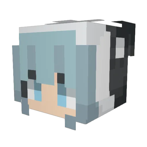 Zeng52 Minecraft avatar head, 3D render