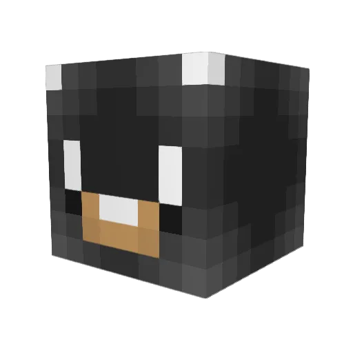 ZengaTho Minecraft avatar head, 3D render