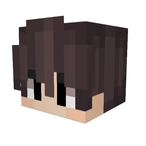 Zengborai Minecraft avatar head, 3D render